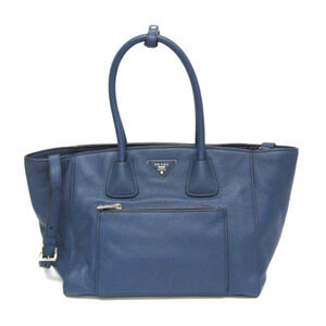 PRADA Blue Leather Shoulder Bag